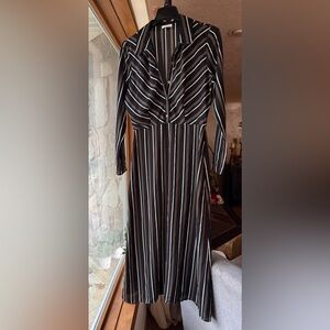 Abound Multicolor Striped Long Sleeve Dress